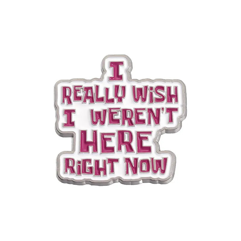 IG Style Cartoon Style Simple Style Pin Letter Heart Shape Alloy Plating Unisex Brooches
