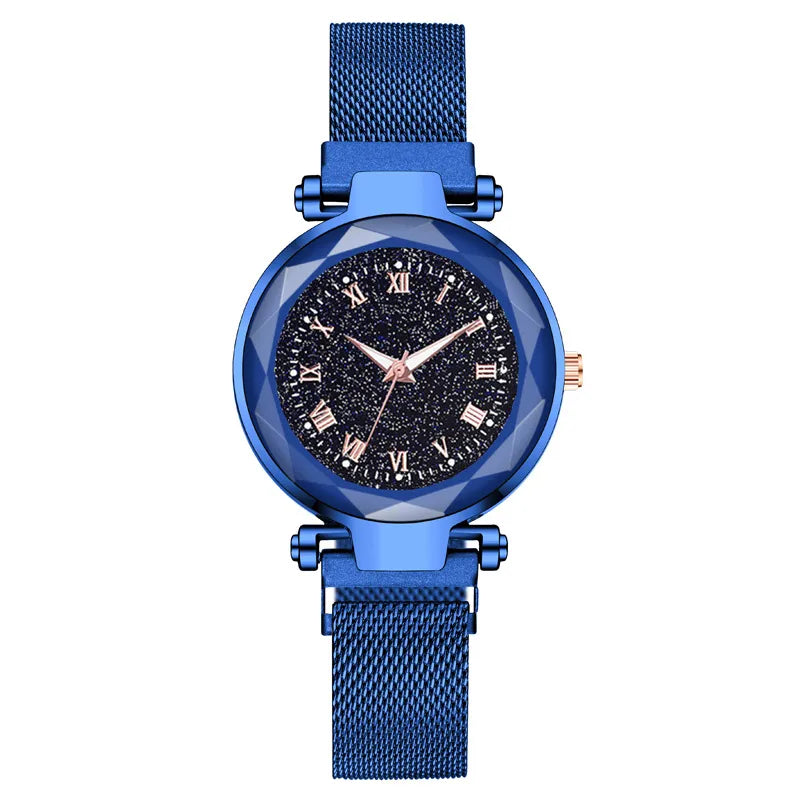 Simple Style Starry Sky Suction Buckle Quartz Watch Women's Watches
