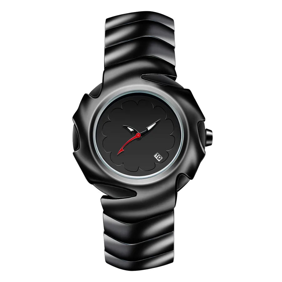 Streetwear Geometric Butterfly Double Snap Quartz Men's Watches