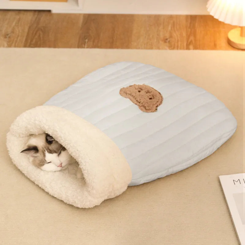 Cute Cloth Solid Color Pet Bed