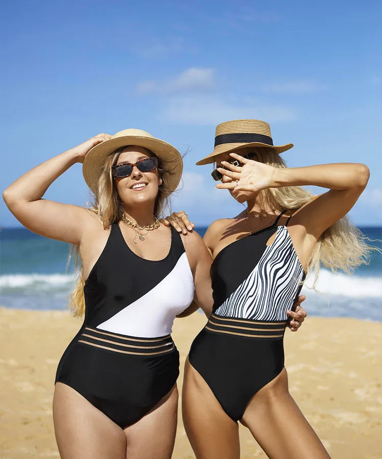 Women's Sexy Color Block Solid Color Leopard 1 Piece One Piece Swimwear