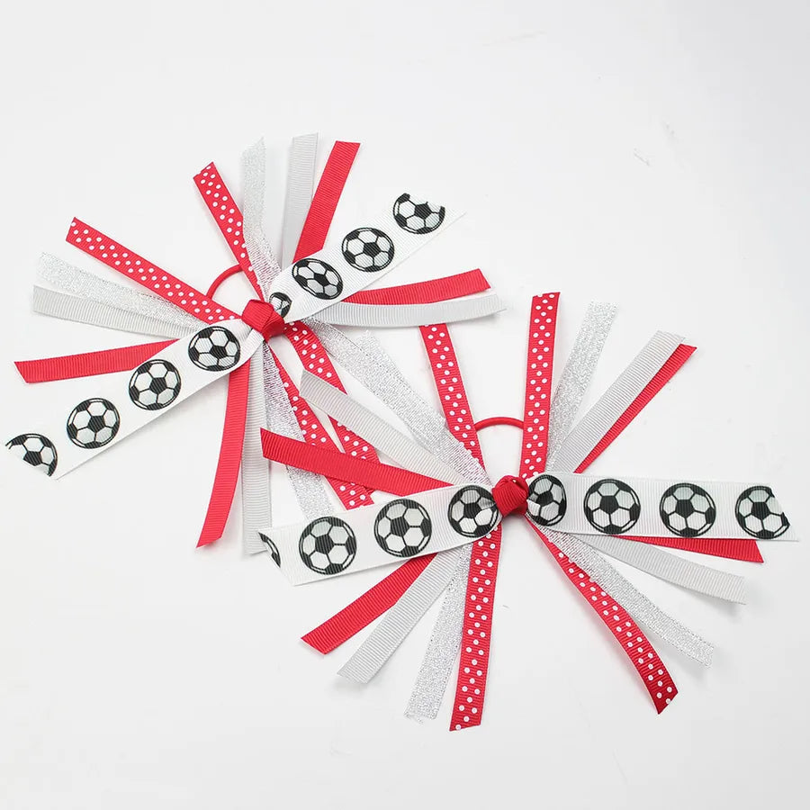 Europe and the United States New European Cup Stitching Hair Ring Fans Girl Handmade volleyball football printed head rope