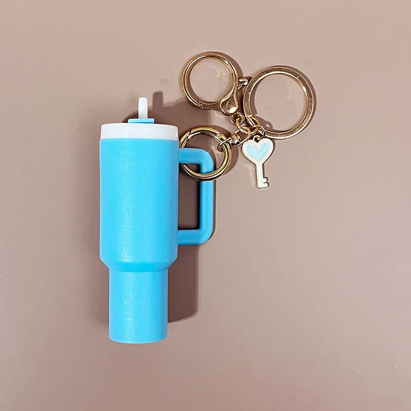 Classic Style Commute Cup Plastic Unisex Bag Pendant Keychain