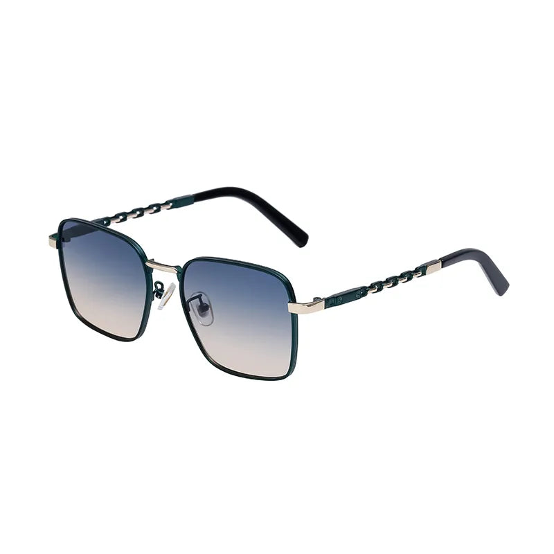 Retro Vacation Classic Style Square Pc Square Full Frame Men's Sunglasses