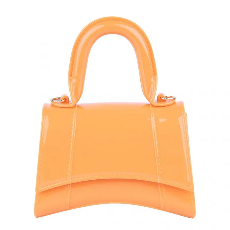 Women's Mini PVC Solid Color Elegant Streetwear Dumpling Shape Flip Cover Handbag