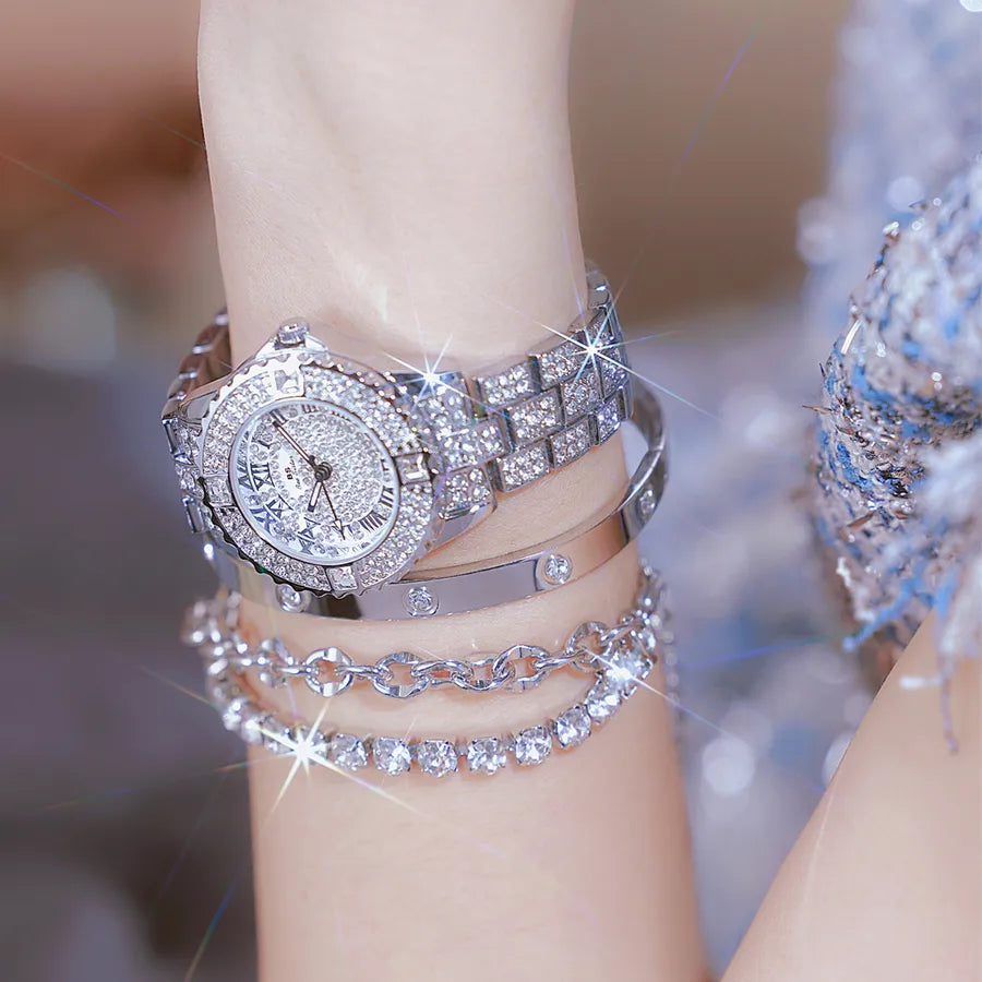 Casual Elegant Lady Solid Color Jewelry Buckle Quartz Watch Women's Watches