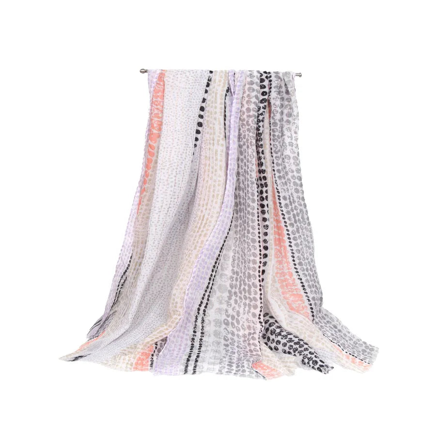 Women's Vacation Classic Style Color Block Satin Scarf
