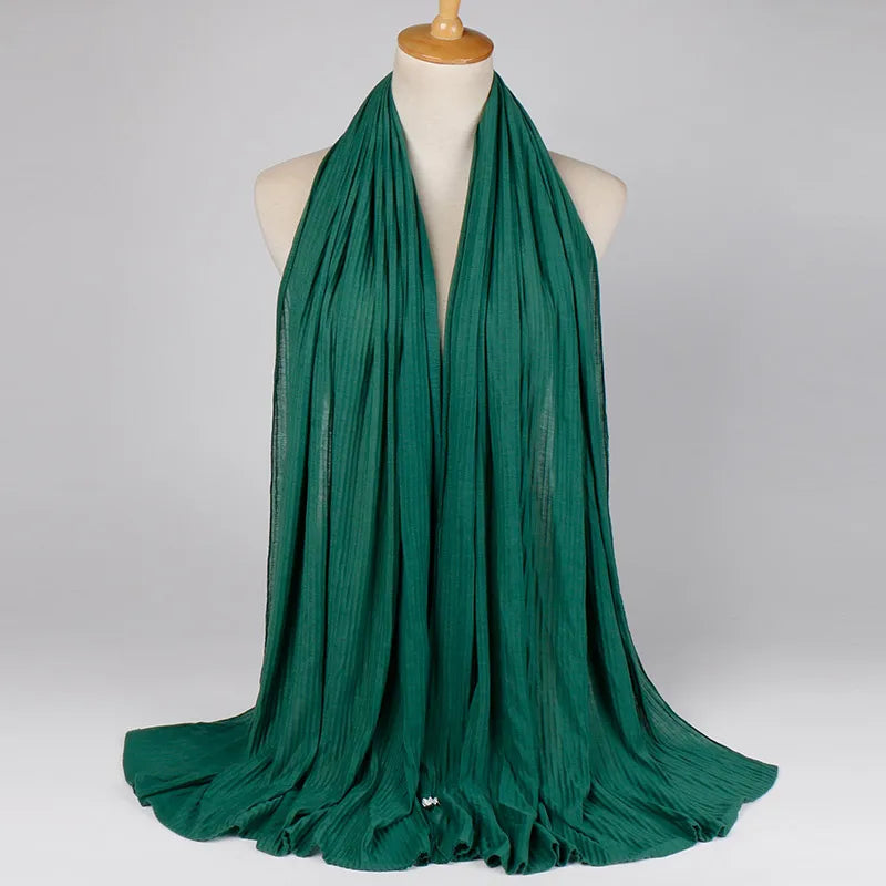 Women's Retro Classic Style Solid Color Blending Silk Scarf