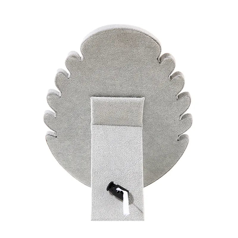Flame Board Pendant Necklace Display Stand Earring Jewelry Counter Velvet Cloth Jewelry Shooting Props Artistic Style Leaf Pattern