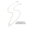 Wholesale Jewelry Simple Style Classic Style Horseshoe 201 Stainless Steel 304 Stainless Steel cable chain Pendant Necklace