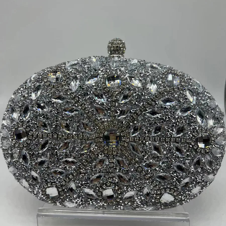 Sunflower Diamond-encrusted Dinner Bag Fashion Banquet Women's Clutch Bag Personality Dress Evening Bag