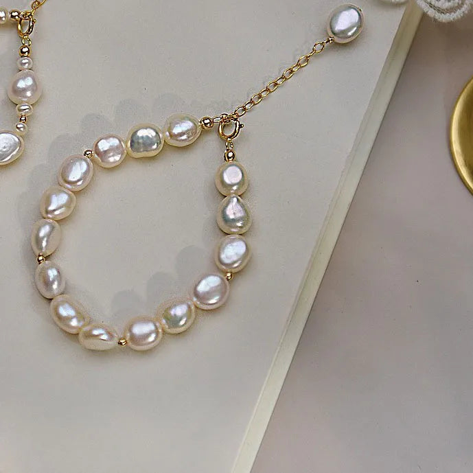 Alloy Freshwater Pearl Irregular Bracelets