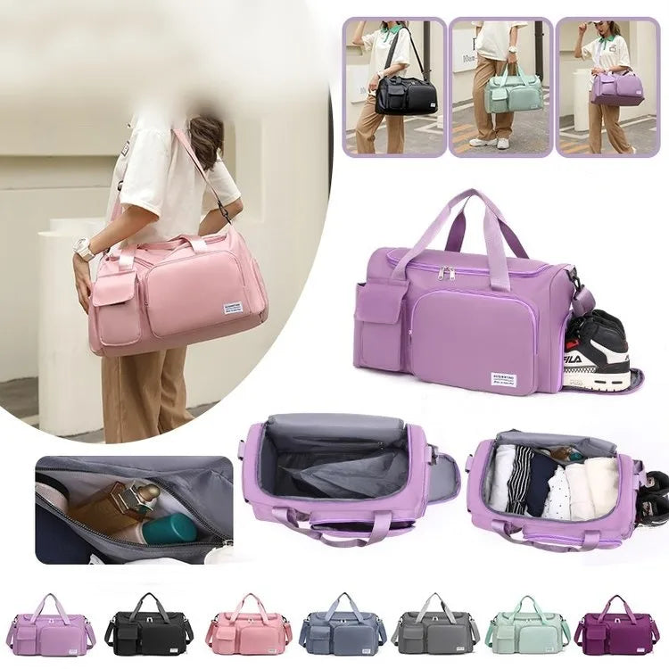 Unisex Classic Style Solid Color Oxford Cloth Travel Bags
