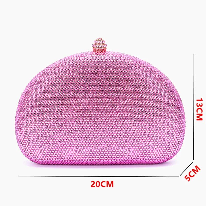 Evening bag   ladies evening bag party wedding export Diamond Crystal rhinavian bag  style