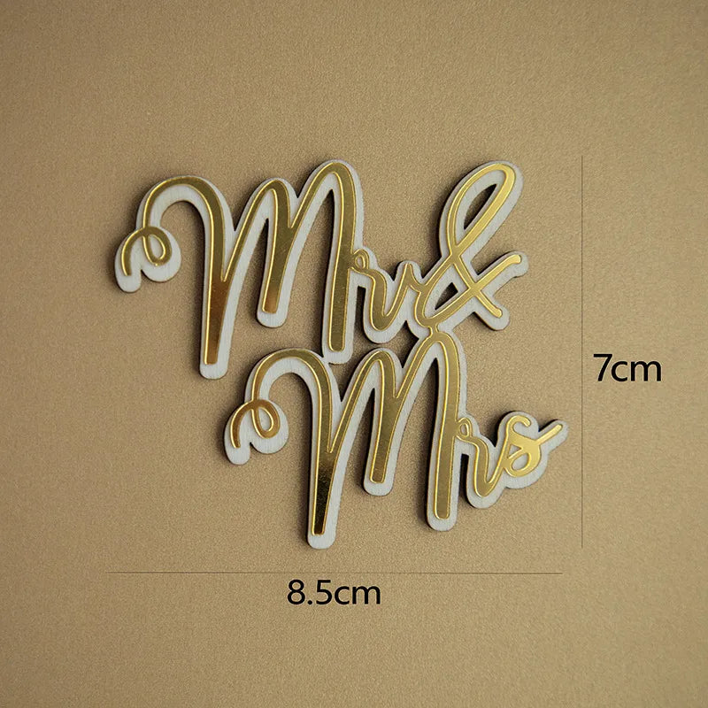 Elegant Lady Letter Heart Shape Plastic Holiday Banquet Birthday Party Supplies Cake Decorating Supplies 1 Piece