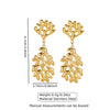 1 Pair Fairy Style Beach Sweet Coral Coral 304 Stainless Steel Imitation Gold  Drop Earrings