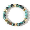 Classic Style Geometric natural stone Turquoise Rings In Bulk