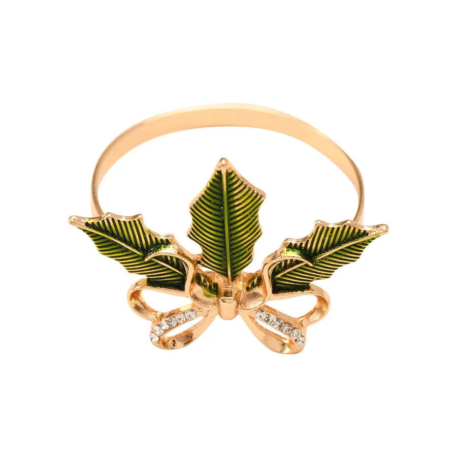 Christmas Casual Elegant Glam Christmas Tree Alloy napkin rings 1 Piece