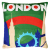 London Skyline Needlepoint Pillow