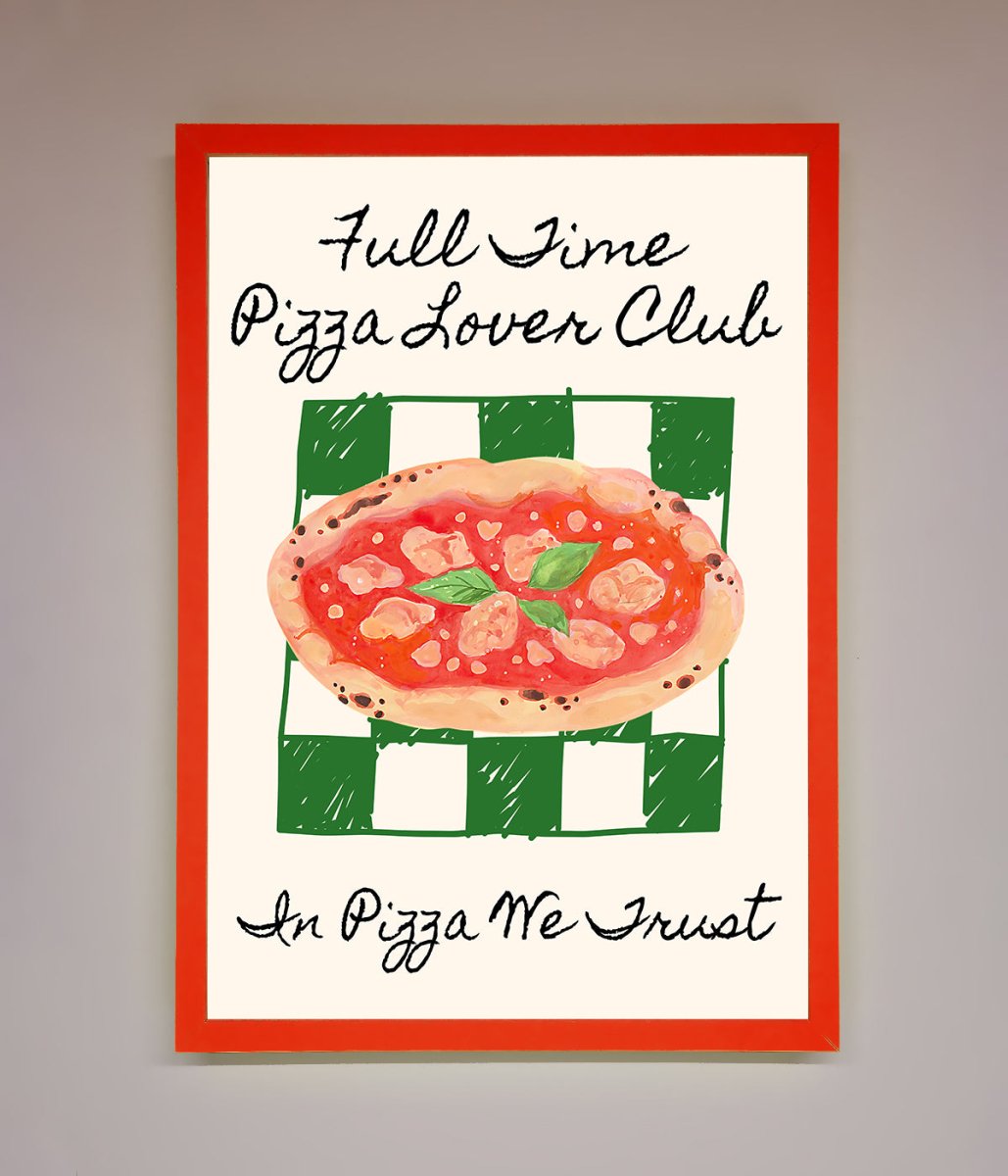 Pizza Lover Club Framed Wall Art - Zestio