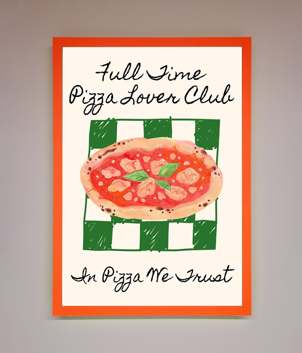 Pizza Lover Club Framed Wall Art - Zestio