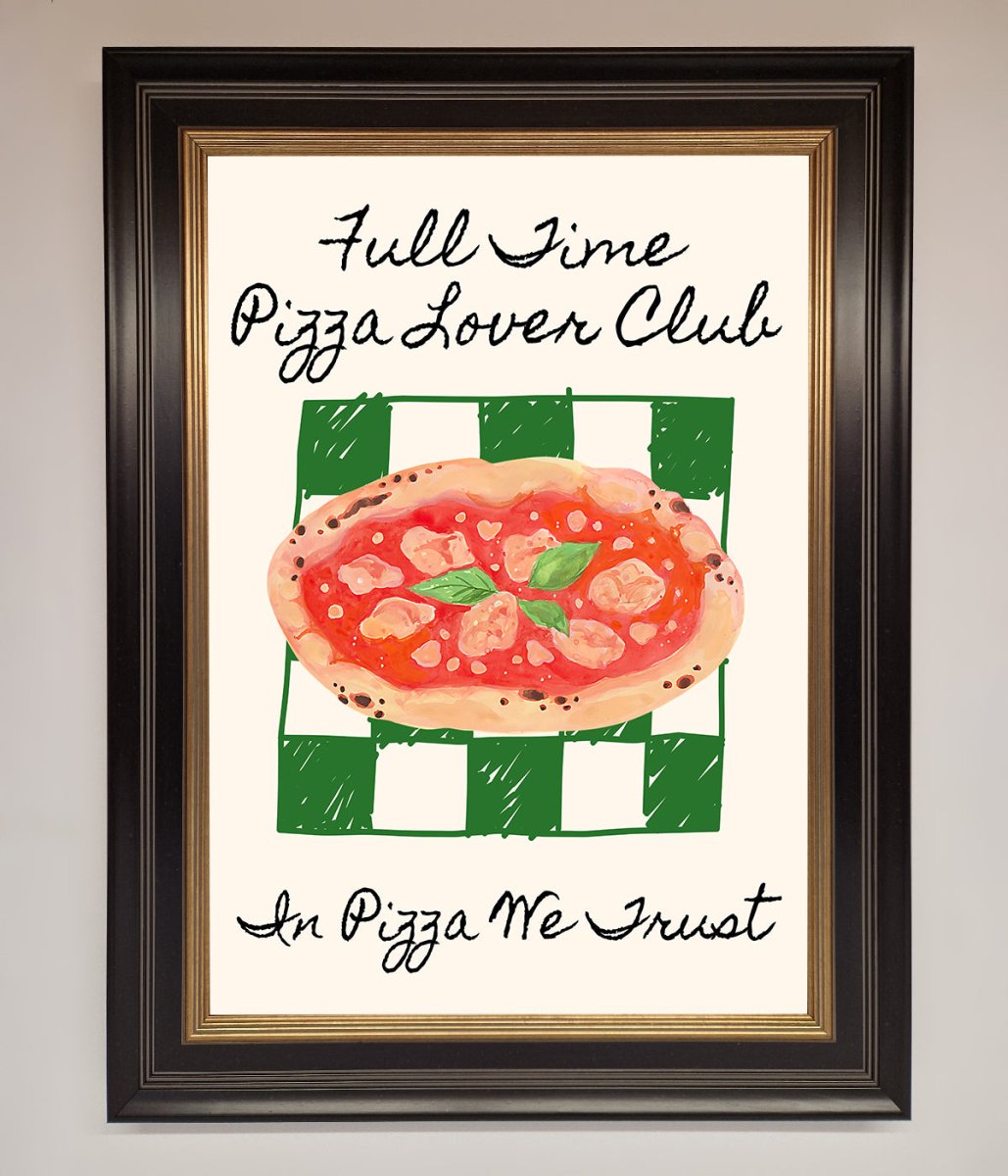 Pizza Lover Club Framed Wall Art - Zestio