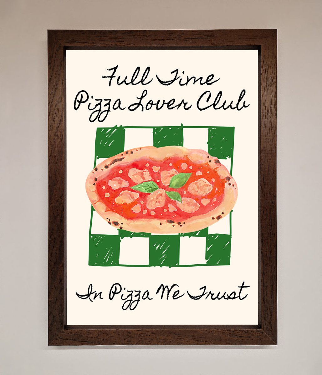 Pizza Lover Club Framed Wall Art - Zestio