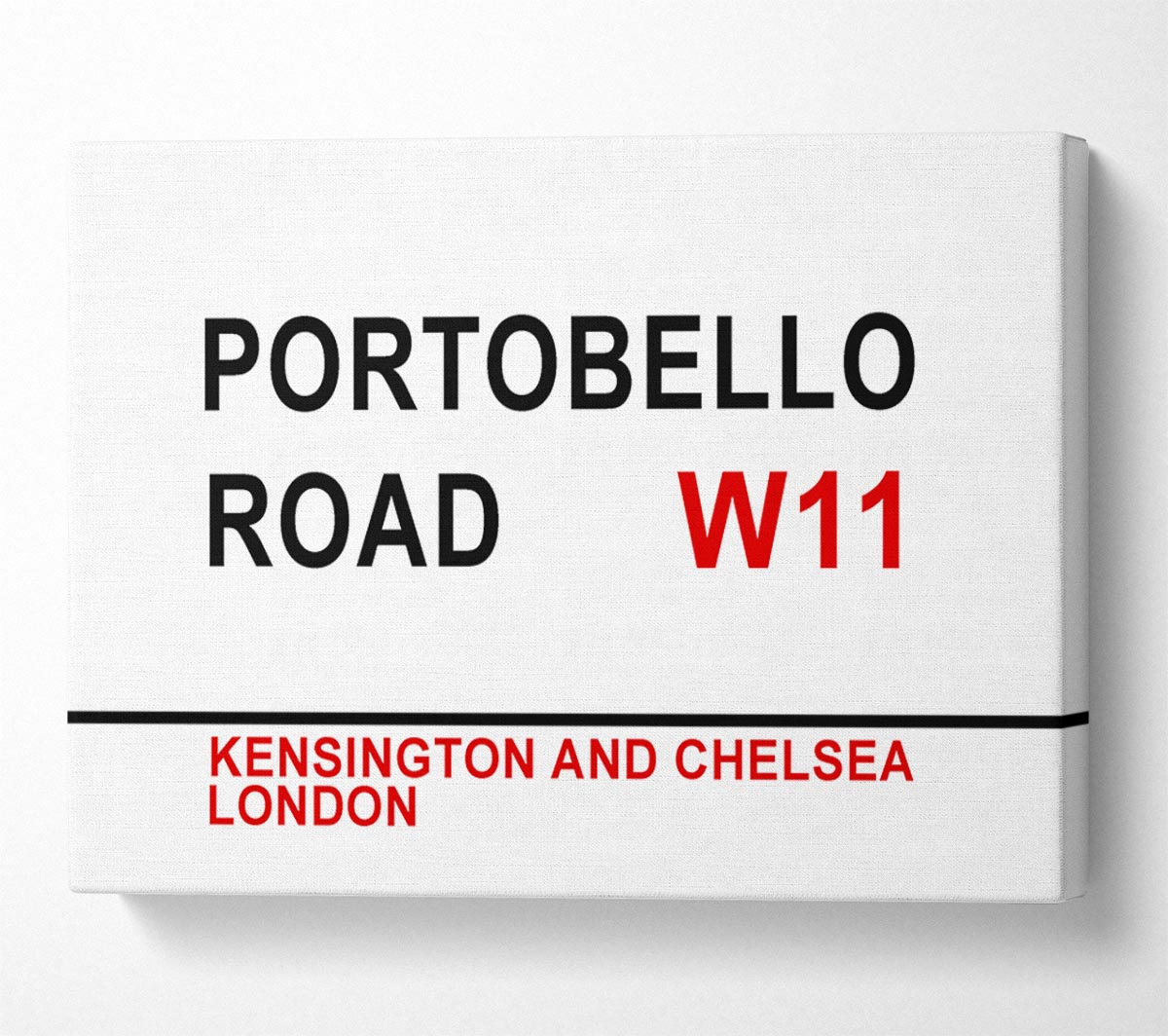 Portobello Road Signs Canvas Wall Art - Zestio