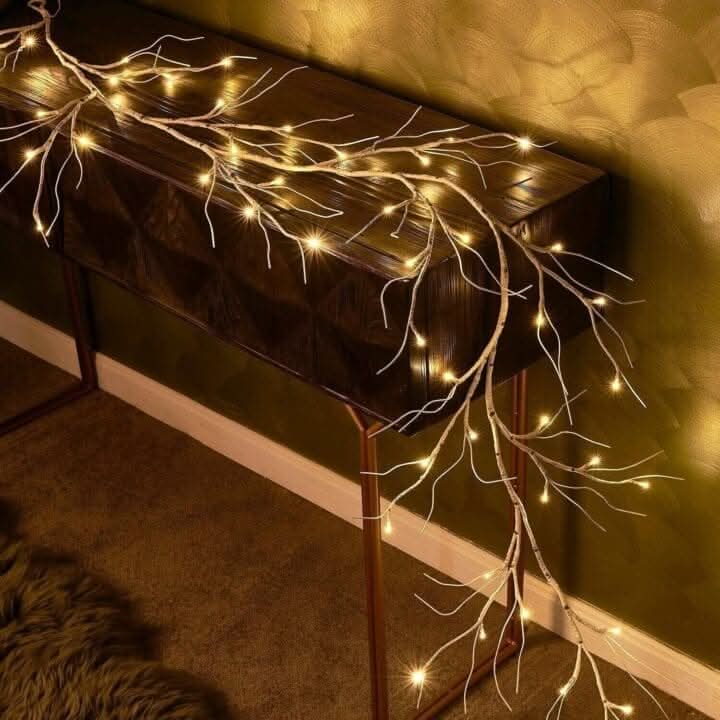 6ft LED Artificial Birch Garland