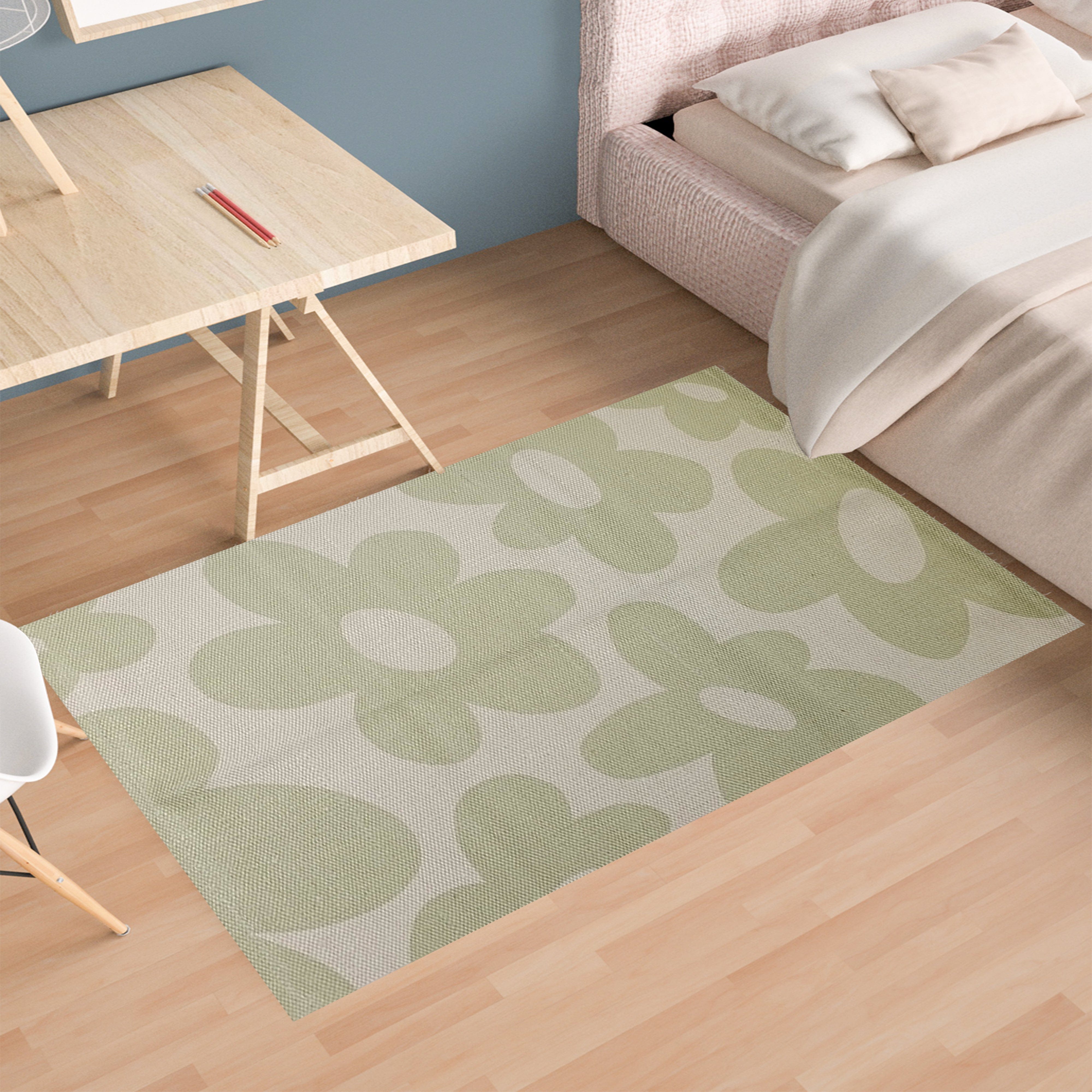 OLIVIA ROCCO Printed Rug Jardin Design Modern Non Slip Soft Durable Floor Rug For Living Room Bedroom Office Jardin Colour