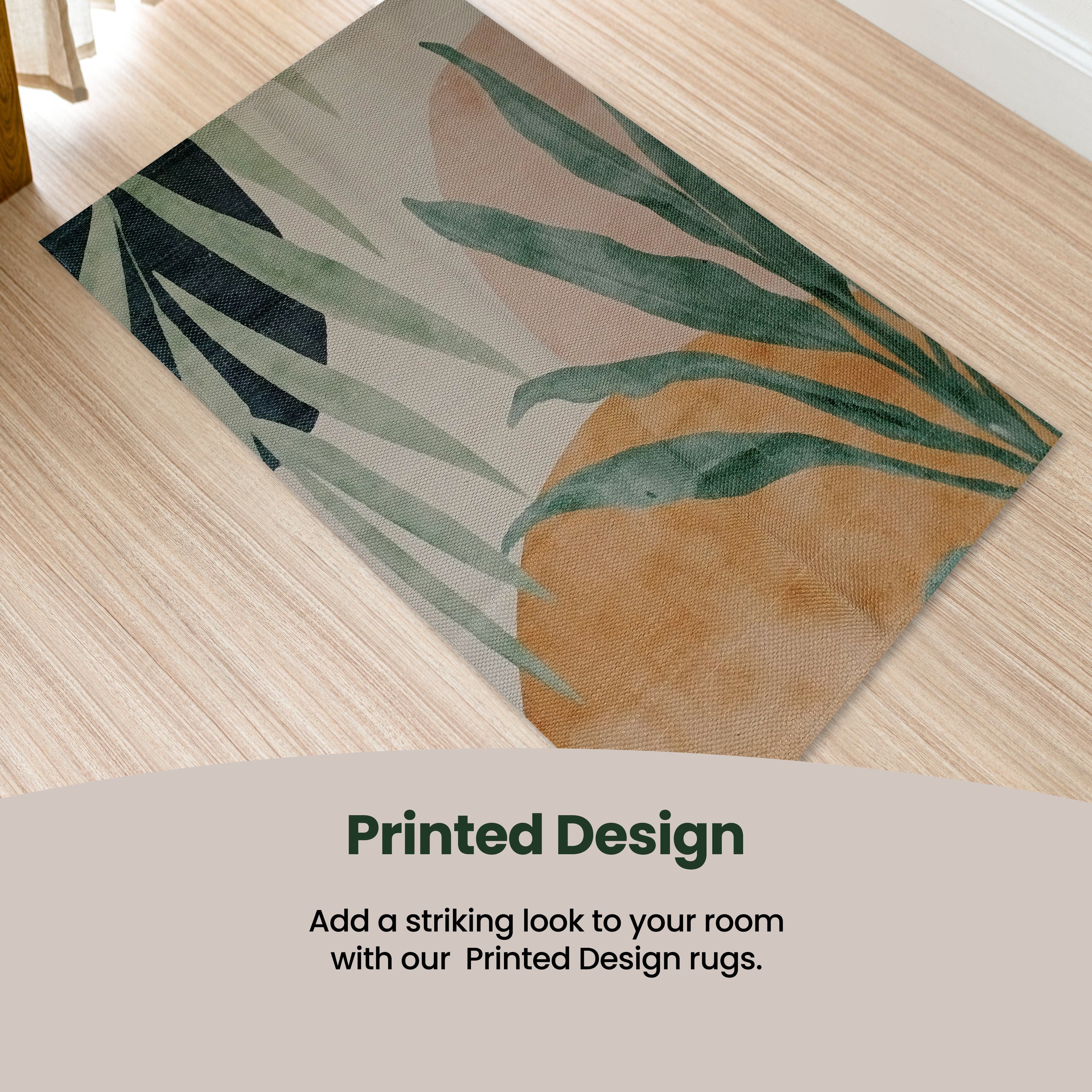 OLIVIA ROCCO Printed Rug Sabine Design Modern Non Slip Soft Durable Floor Rug for Living Room Bedroom Office Sabine Color