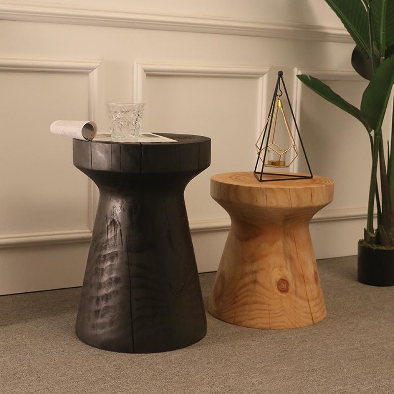 R35 Side Table, Solid Wood, Oak