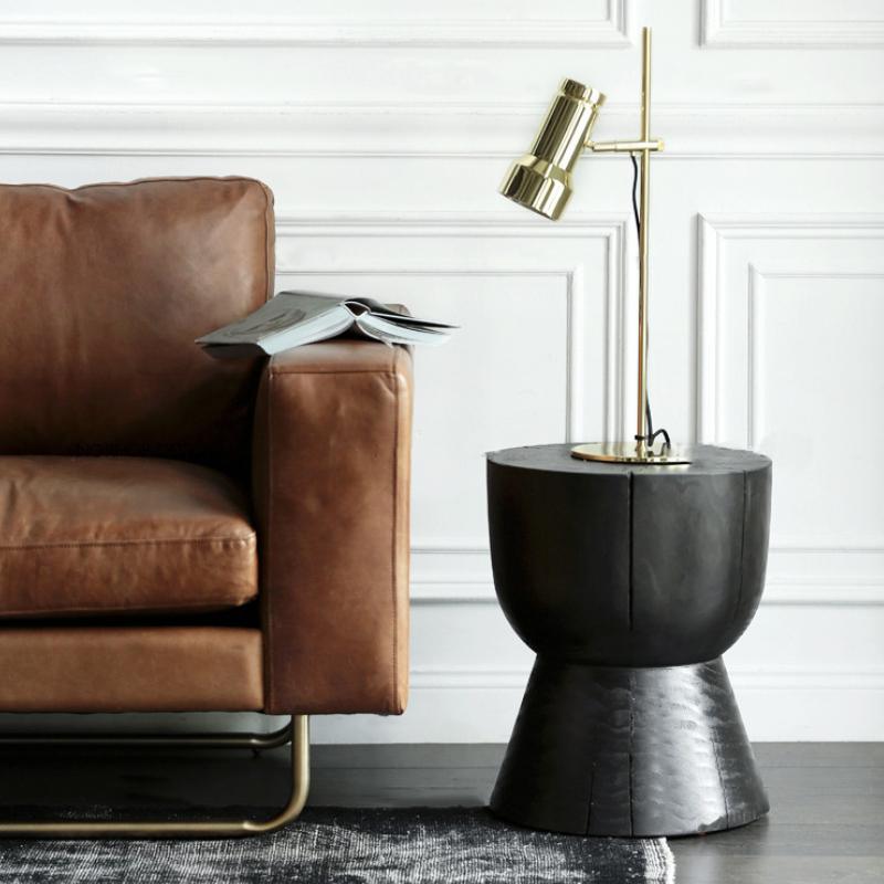 R86 Side Table, Black Oak