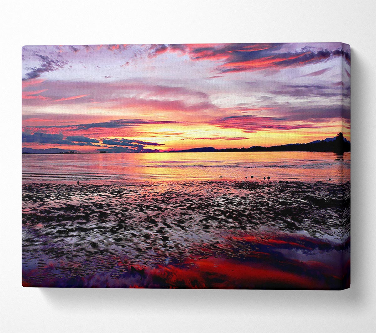 Rainbow Tides Canvas Wall Art - Zestio