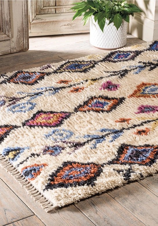 Rania Hand Woven Shag Rug - Zestio