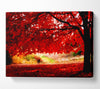 Red Autumn Tree Canvas Wall Art - Zestio
