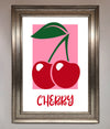 Red Cherries Modern Framed Poster - Zestio