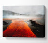 Red Lava Mist Canvas Wall Art - Zestio