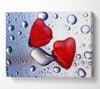 Red Love Hearts Canvas Wall Art - Zestio