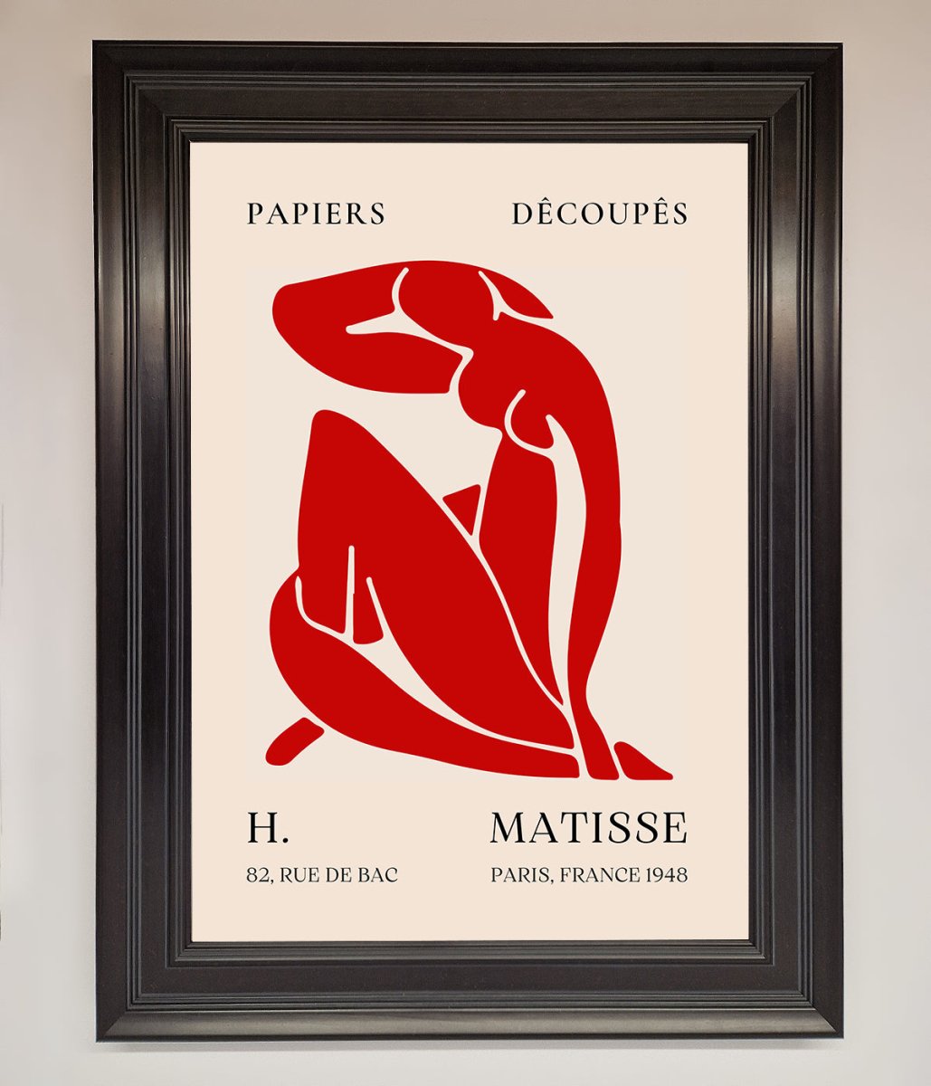 Red Matisse Man Framed Print - Zestio