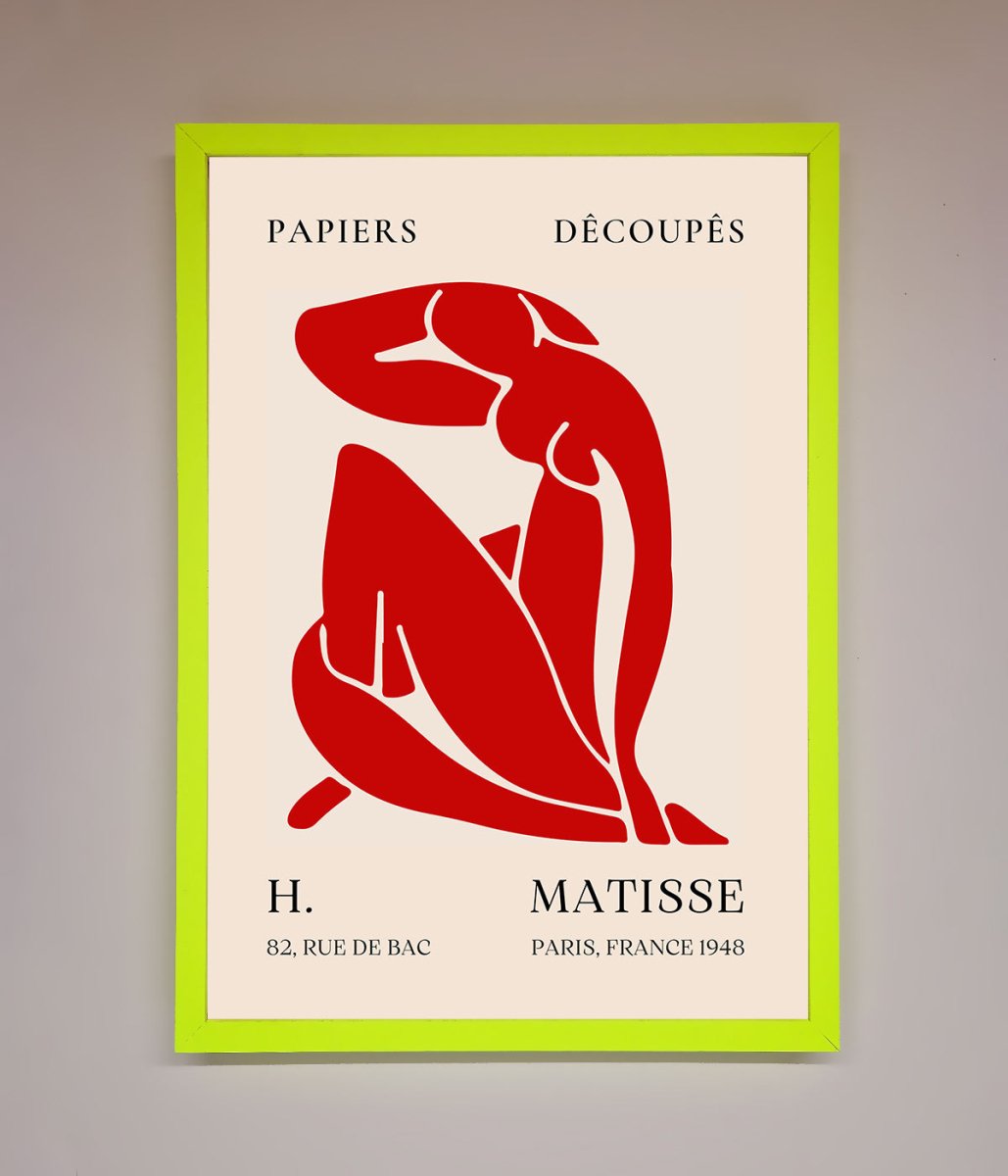 Red Matisse Man Framed Print - Zestio