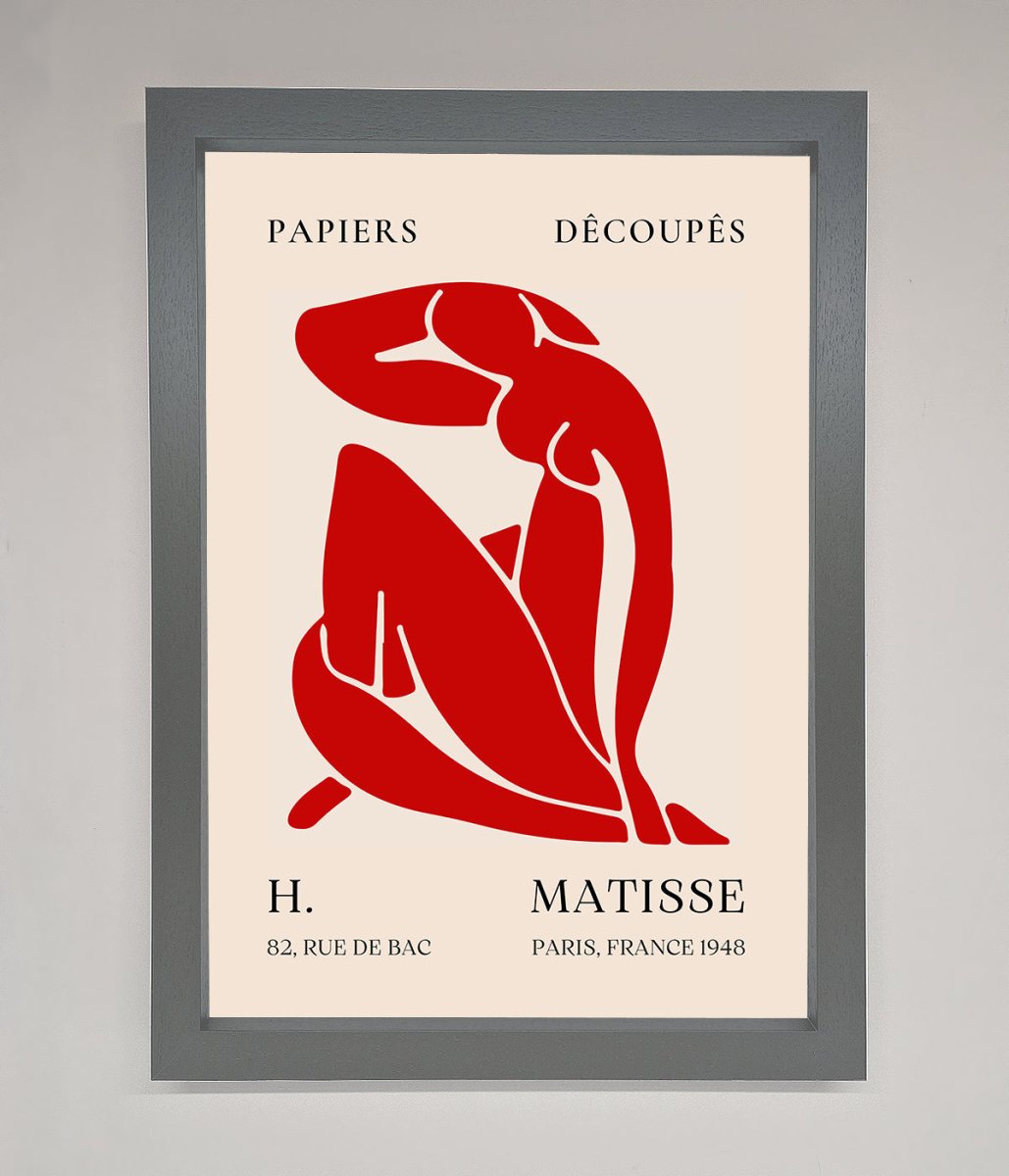 Red Matisse Man Framed Print - Zestio