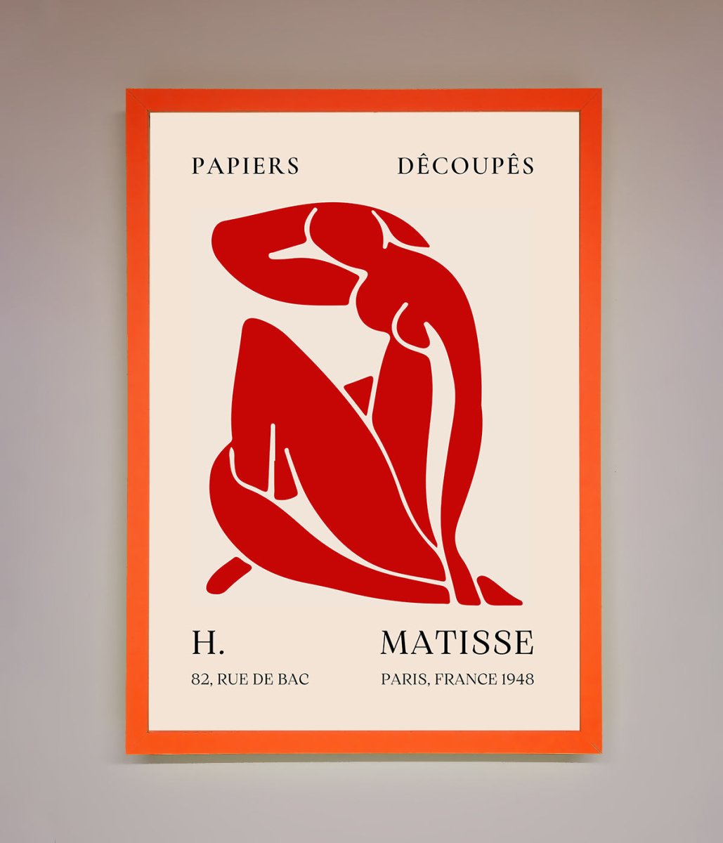 Red Matisse Man Framed Print - Zestio