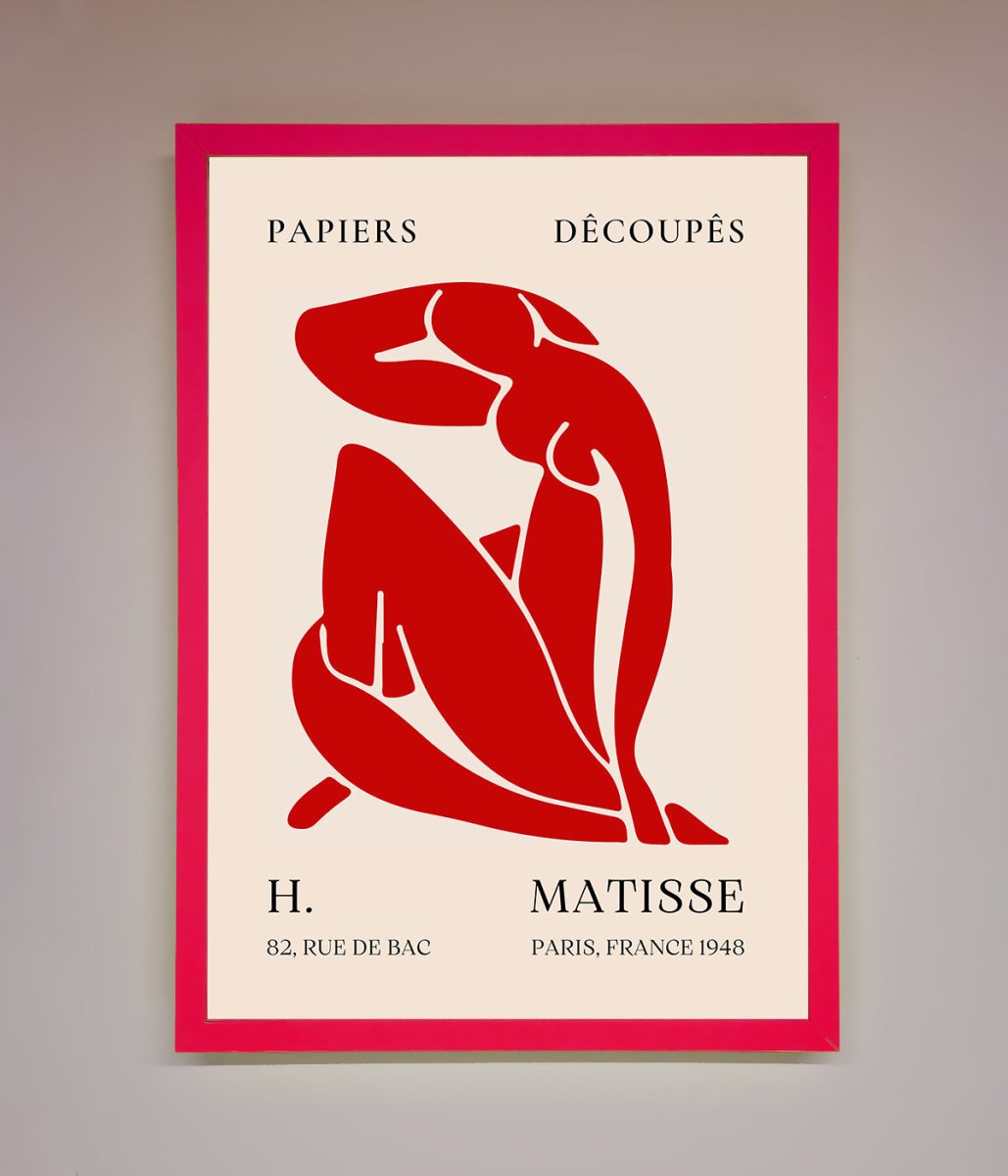 Red Matisse Man Framed Print - Zestio