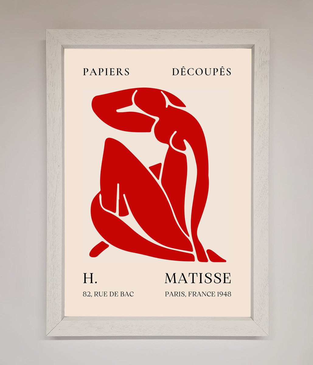 Red Matisse Man Framed Print - Zestio