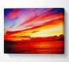Red Ocean Calm Canvas Wall Art - Zestio