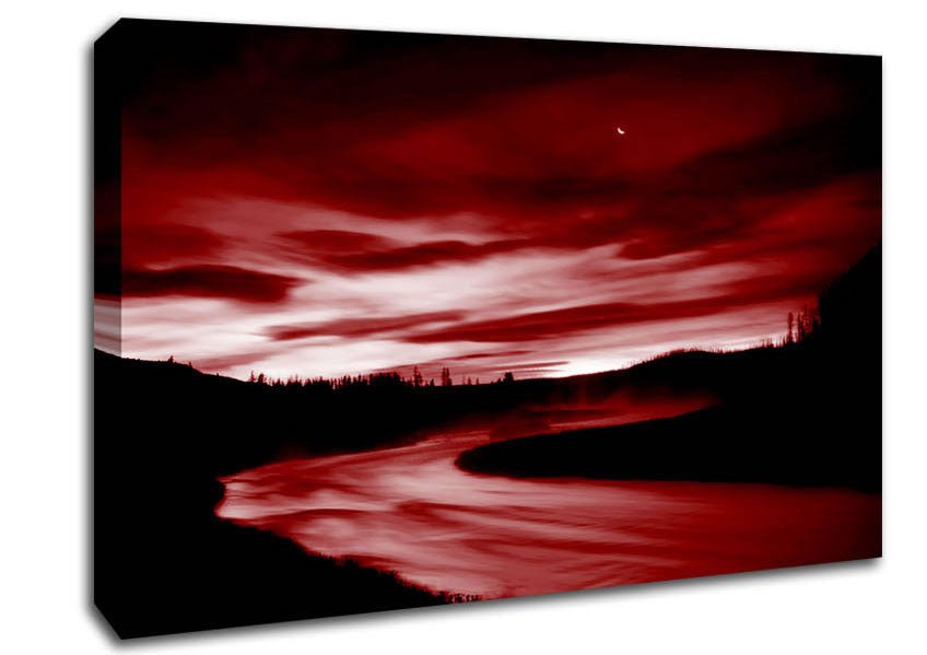 Red River Storms Canvas Wall Art - Zestio