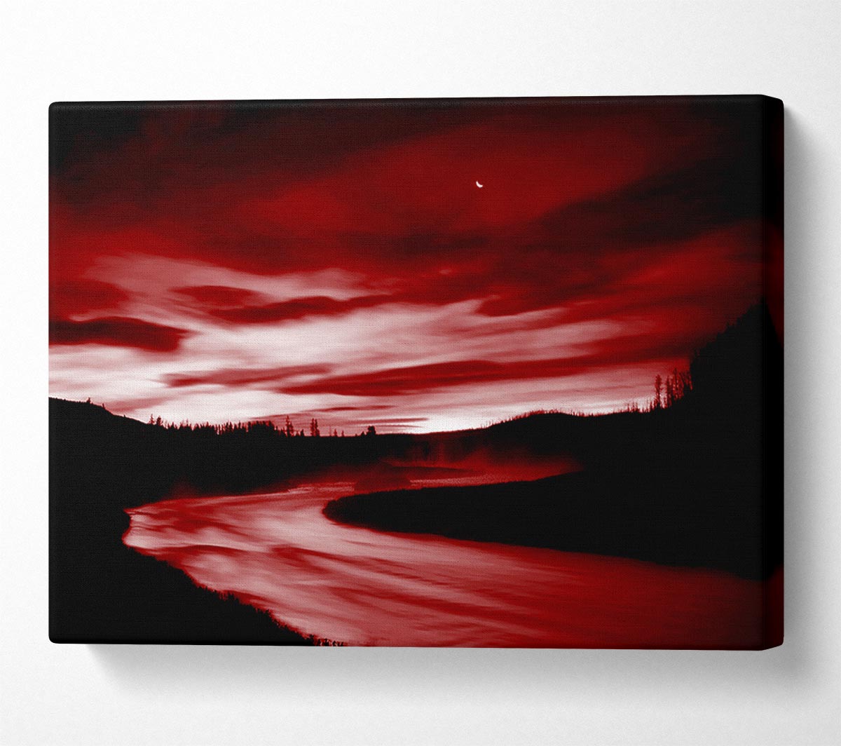 Red River Storms Canvas Wall Art - Zestio