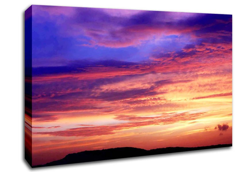 Red Sky At Night Canvas Wall Art - Zestio