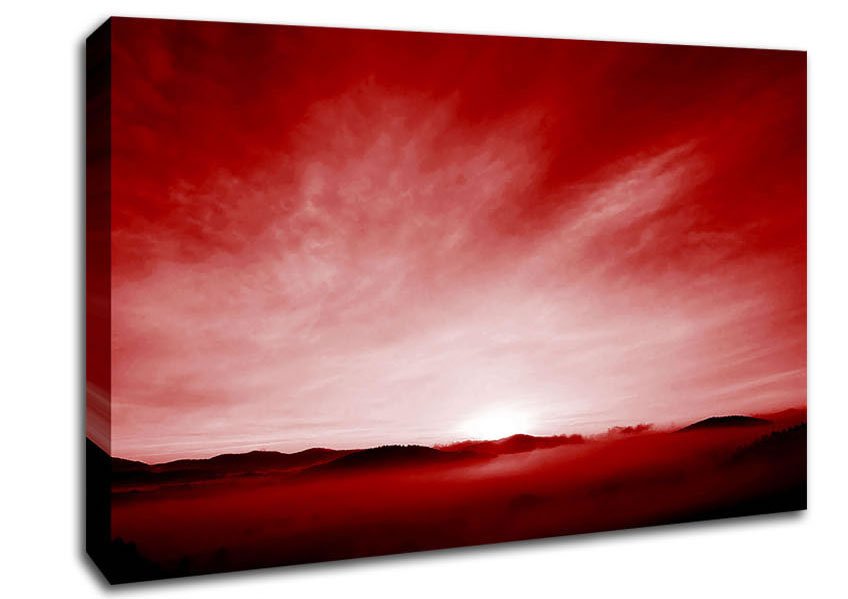 Red Sky At Night Canvas Wall Art - Zestio